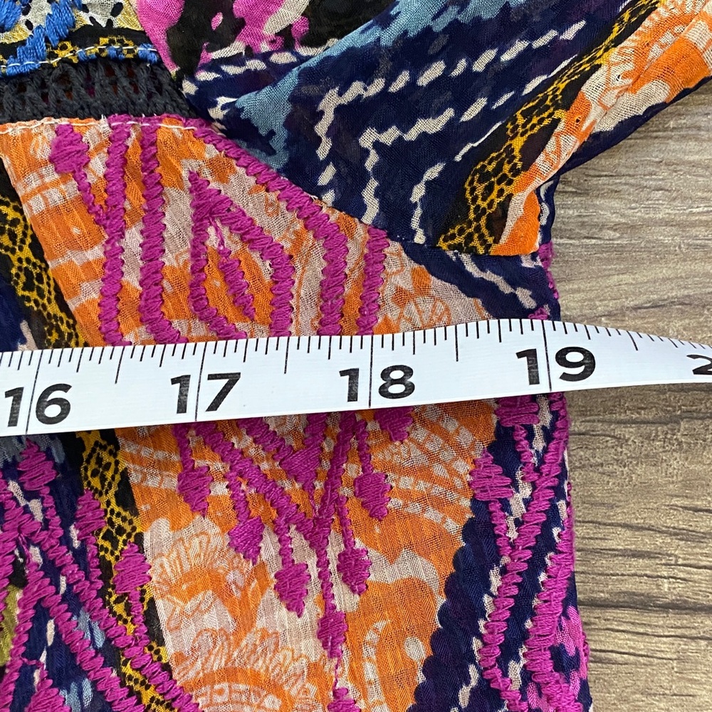 Anthropologie Colorful Patchwork Blouse - Picture 9 of 11